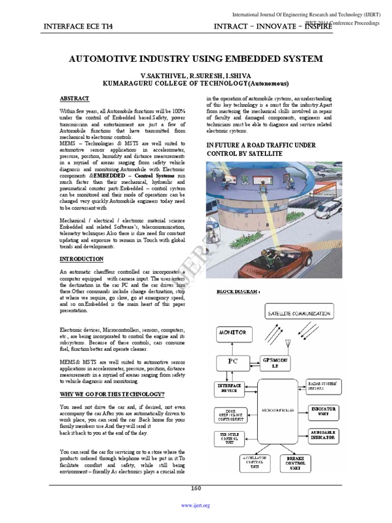 Embedded Systems in Automotive Innovation | PDF | Ignition System ...