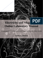 Electricity and Magnetism Online Laboratory Manual: Gavin A. Buxton
