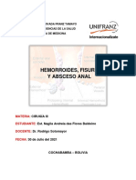 HEMORROIDES, FISURA - ABSCESO PERIANAL