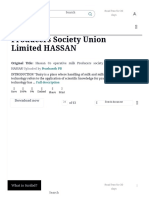 Hassan Co Operative Milk Producers Society Union Limited HASSAN - Dairy - Milk