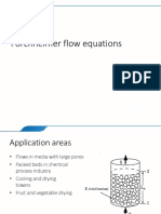 Forchheimer flow equations for packed beds and porous media
