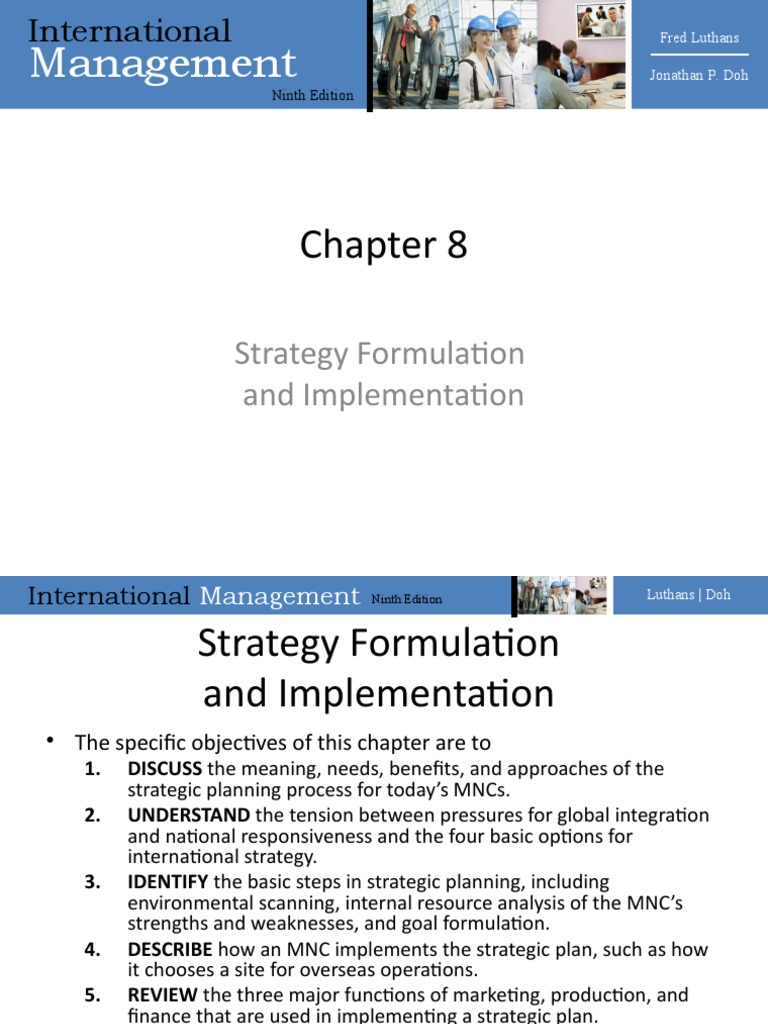 Management: Strategy Formulation and Implementation | PDF | Strategic ...