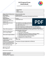 Goldcrest International: CAS Proposal Form (Individual)