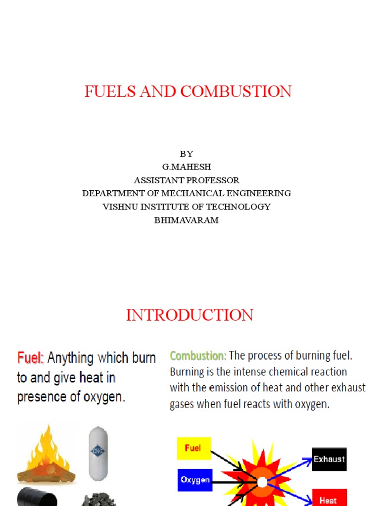 Overview of Fuels and Combustion | PDF | Combustion | Fuels