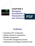 Managing Investments in Information Systems and Technology