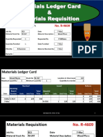 120 Materials Ledger Card Requisition