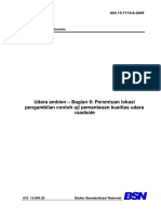 SNI 19-7119.9-2005 Tentang Udara Ambien - Bagian 9 Penentuan Lokasi Pengambilan Contoh Uji Pemantauan Kualitas Udara Roadside