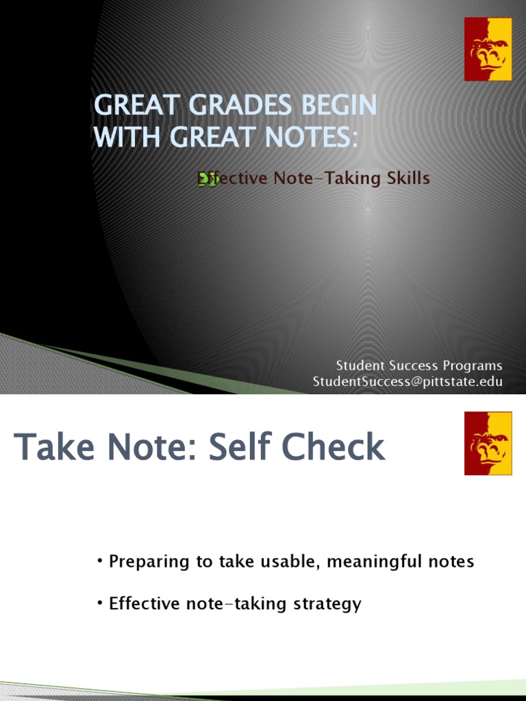 Master Effective Note-Taking Skills | PDF | Lecture | Memory