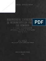 Bibliografia Localităţilor Şi Monumentelor Feudale Din România Vol.1