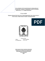 PENERAPAN TOTAL PRODUCTIVE MAINTENANCE (TPM) DENGAN MENGGUNAKAN METODE OVERALL EQUIPMENT EFFECTIVENESS-dikonversi