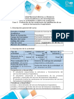 Guia de Actividades y Rubrica de Evaluacion - Fase 5 - Evaluación de Las Condiciones de Habilitación de Un Servicio Farmacéutico Hospitalario - ajusTADA PANDEMIA COVID-19