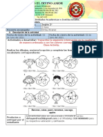 Guía de Actividades Inglés 3°-Lunes 02 de Agosto