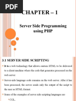 Chapter - 1: Server Side Programming Using PHP