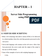 Chapter - 1: Server Side Programming Using PHP
