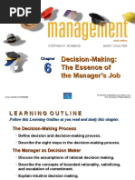 Decision-Making: The Essence of The Manager's Job