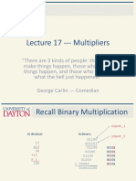 Lecture 17 Multipliers