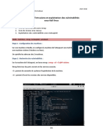 TP Exploitation de Vulnc3a9rabilitc3a9 Intrusion Par Kalilinux