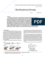 H-Shaped Steel Manufacturing Technology: Technical Report