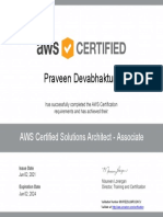 AWS Certified Solutions Architect - Associate certificate