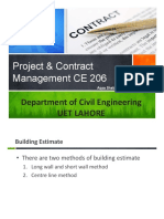 B.SC Civil Engineering: Project & Contract Management CE 206