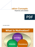 Motivation Concepts: Prepared By: Prince Dudhatra