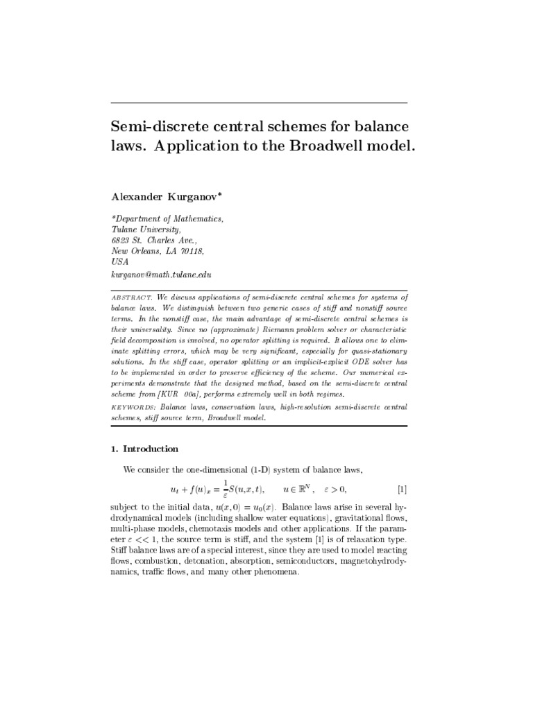 A Universal Numerical Approach for Solving the Broadwell Model Using