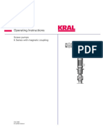 KRAL K-Series Screw Pumps Operating Instructions