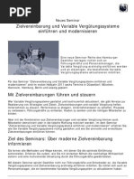 Neues Seminar: Zielvereinbarung Und Variable Vergütungssysteme Einführen Und Modernisieren