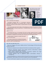 Huntington's Disease Information Sheet