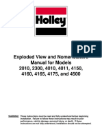 Exploded View and Nomenclature Manual For Models 2010, 2300, 4010, 4011, 4150, 4160, 4165, 4175, and 4500