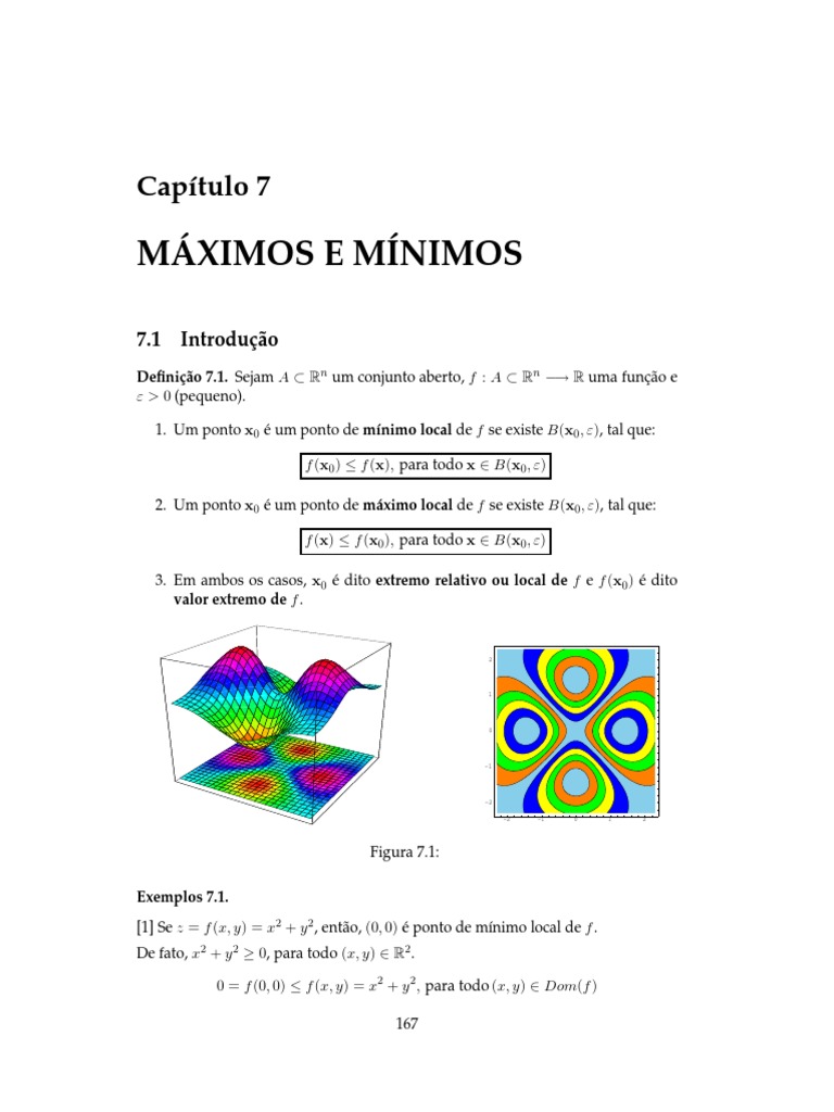 Máximos e Mínimos Locais de Funções | PDF | Máxima e mínima | Derivado