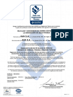 Certificado Valvulas Apolo