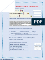 Adjetivos Posesivos y Demostrativos