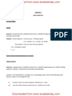 Ratio Analysis Chapter Summary