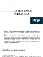 Anestesi Umum Intravena