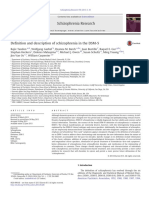 Definition and Description of Schizprenia in The DSM-5