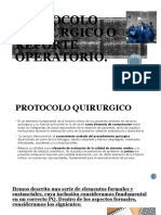 Protocolo quirúrgico: guía para la documentación del procedimiento