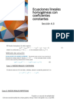 Tema 2 Ecuaciones Diferenciales Lineales Homogéneas Con Coeficientes Constantes