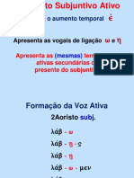 2º Aoristo Subjuntivo Ativa e Media