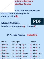 2º Aoristo Indicativo e Subjuntivo Passivo