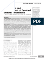 Evaluation and managment venous thrombosis CONTINUUM  bushnell2014