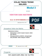 Bab 3 Vektor Dan Matriks