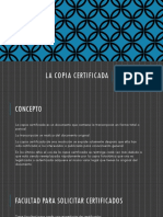 La Copia Certificada