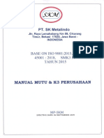 1) Manual Mutu Dan K3