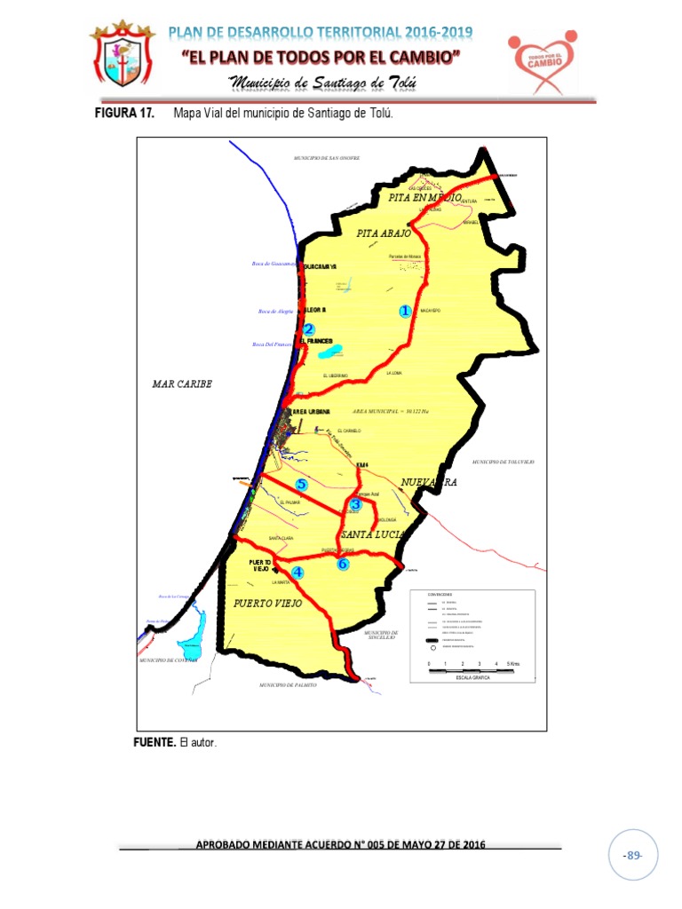 Mapa del Municipio de Santiago de Tolú | PDF | Naturaleza
