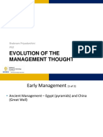 Evolution of Management