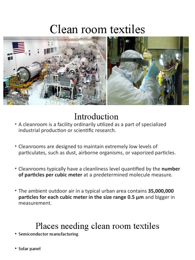Clean Room Textiles and Standards | PDF | Materials | Chemistry