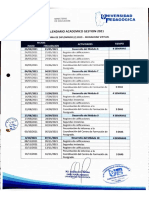 Calendario Académico Conducente