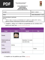 Guía de Las Propiedades de La Materia 4° Básico