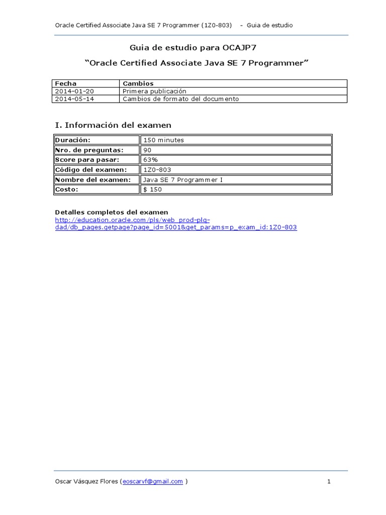 Guiadeestudioocajavase 7 Programmer | PDF | Java (lenguaje de ...